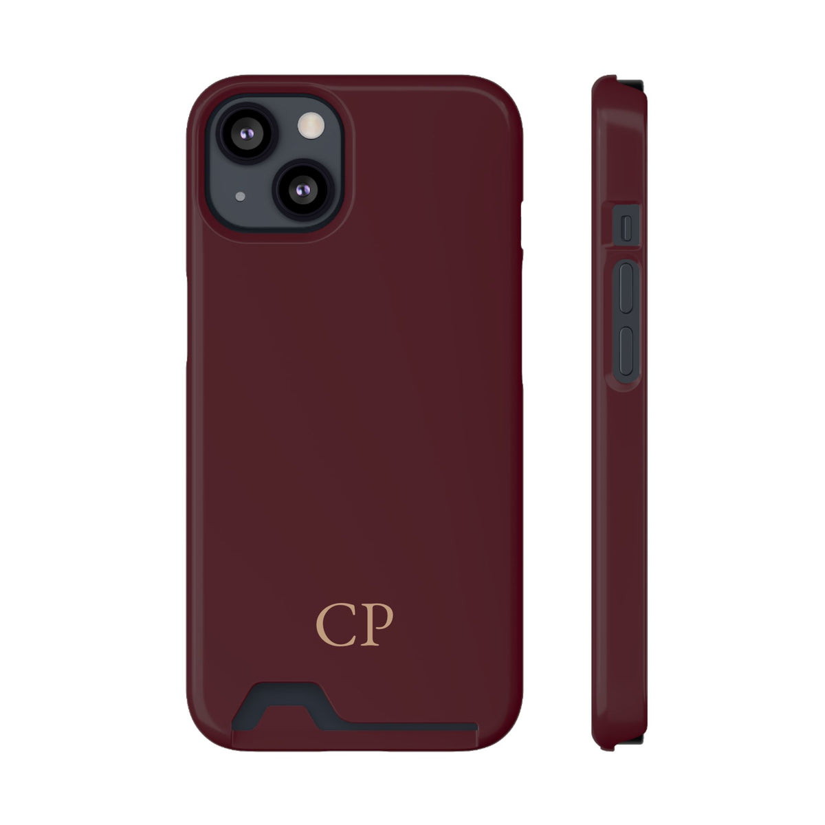 Monogram Phone Case With Card Holder Personalized