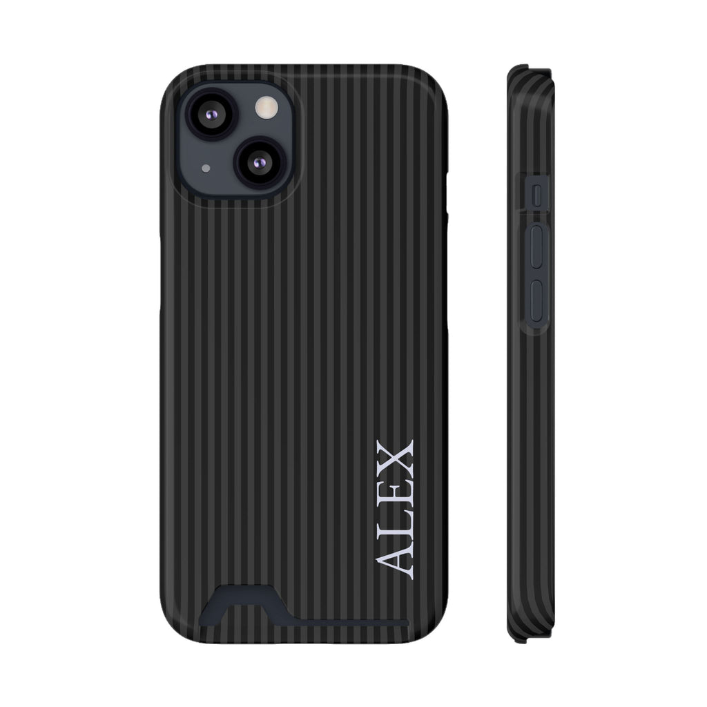 P144 - Slim Card Holder Phone Case - Personalized