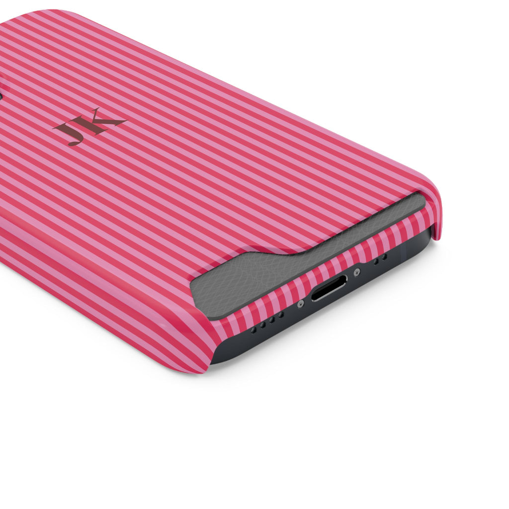 Monogram Phone Case With Card Holder Personalized