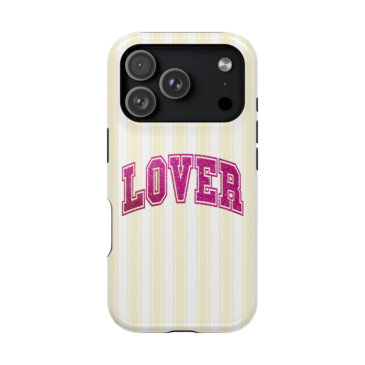 Lover Varsity protective phone case for iPhone 18 Pro, glossy finish