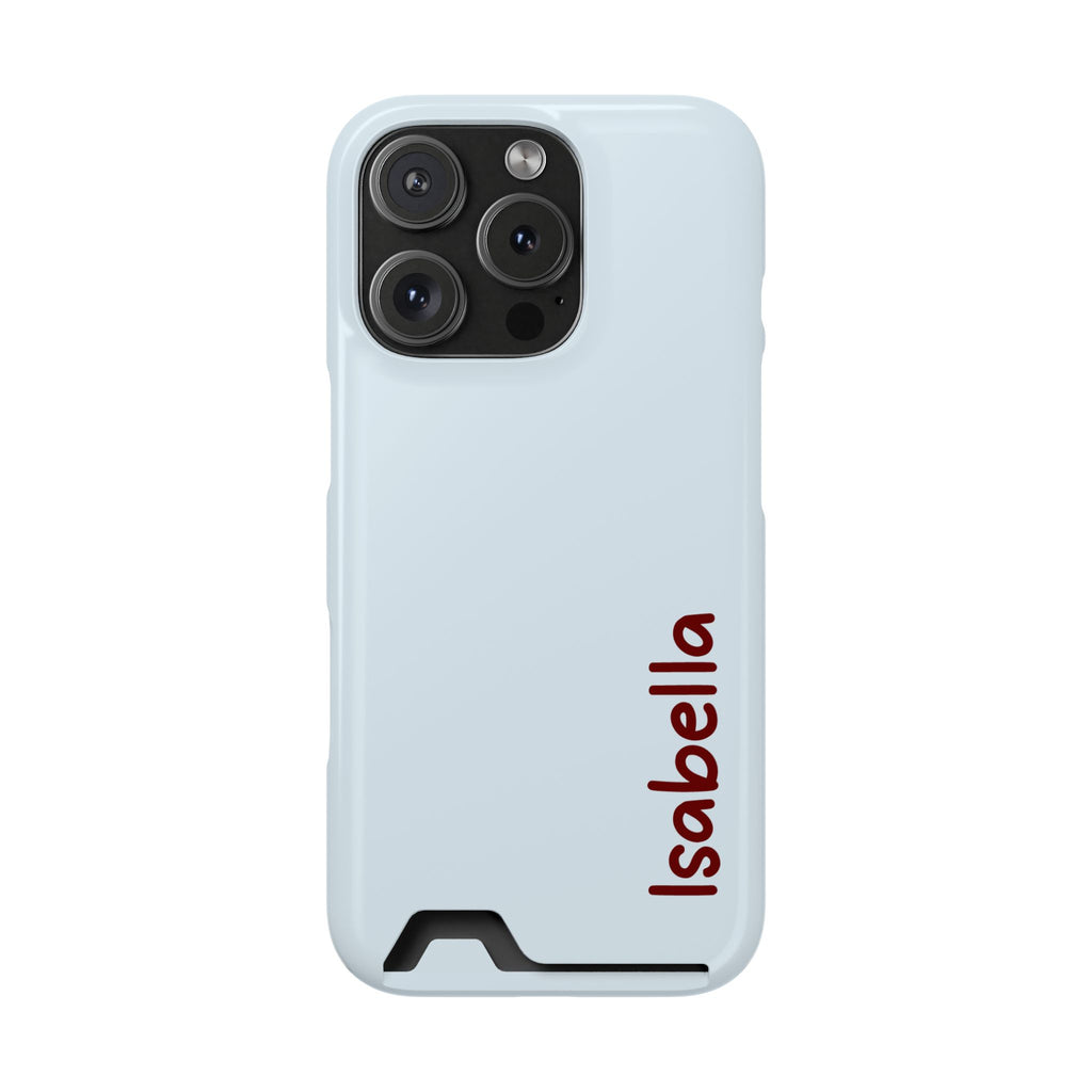 P145 - Slim Card Holder Phone Case - Personalized