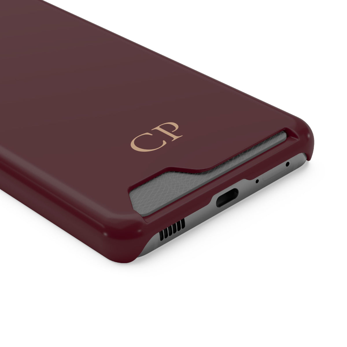 Monogram Phone Case With Card Holder Personalized