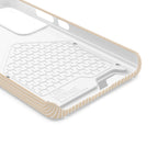 Latte Ribbed Monogram Phone Case With Card Holder Personalized