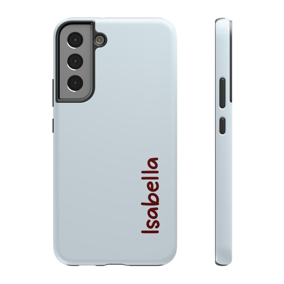 Baby Blue Name Impact Resistant Case Personalized