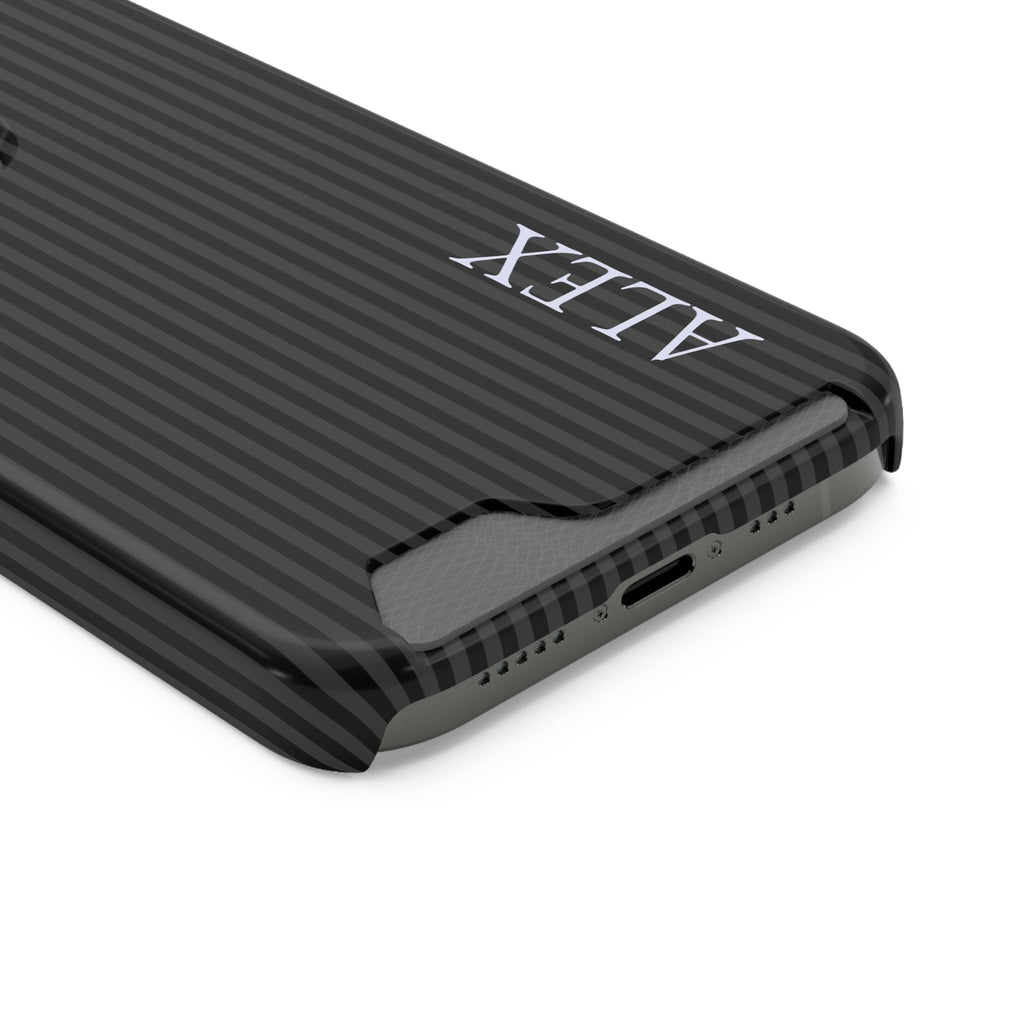 P144 - Slim Card Holder Phone Case - Personalized