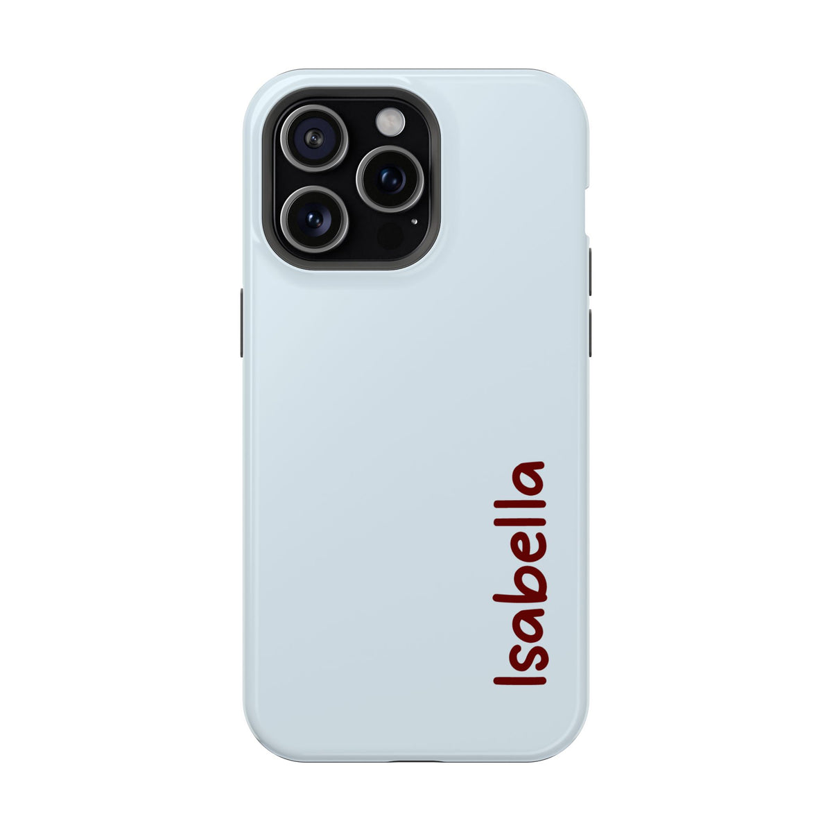 Baby Blue Name Magnetic Impact Resistant Case Personalized
