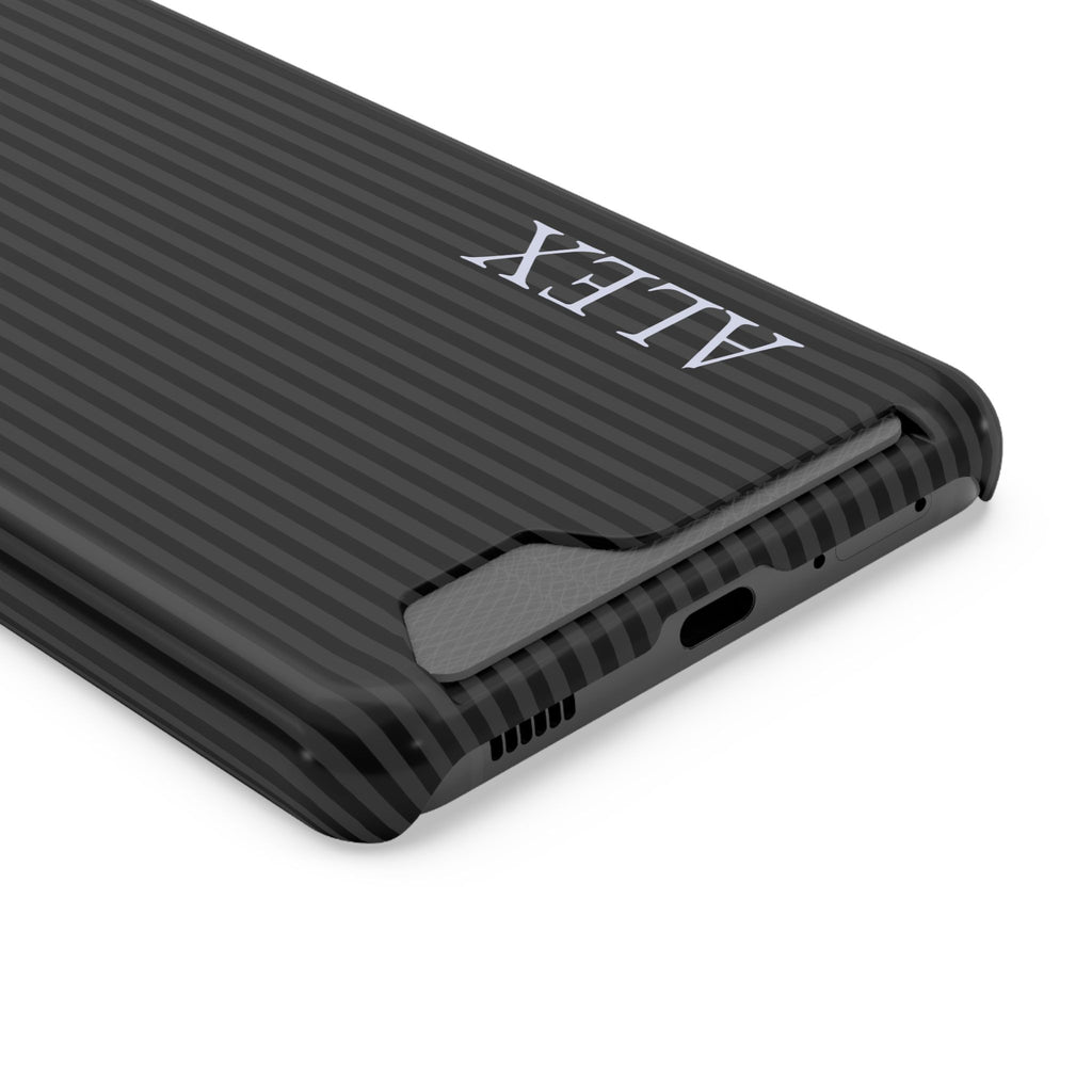 P144 - Slim Card Holder Phone Case - Personalized