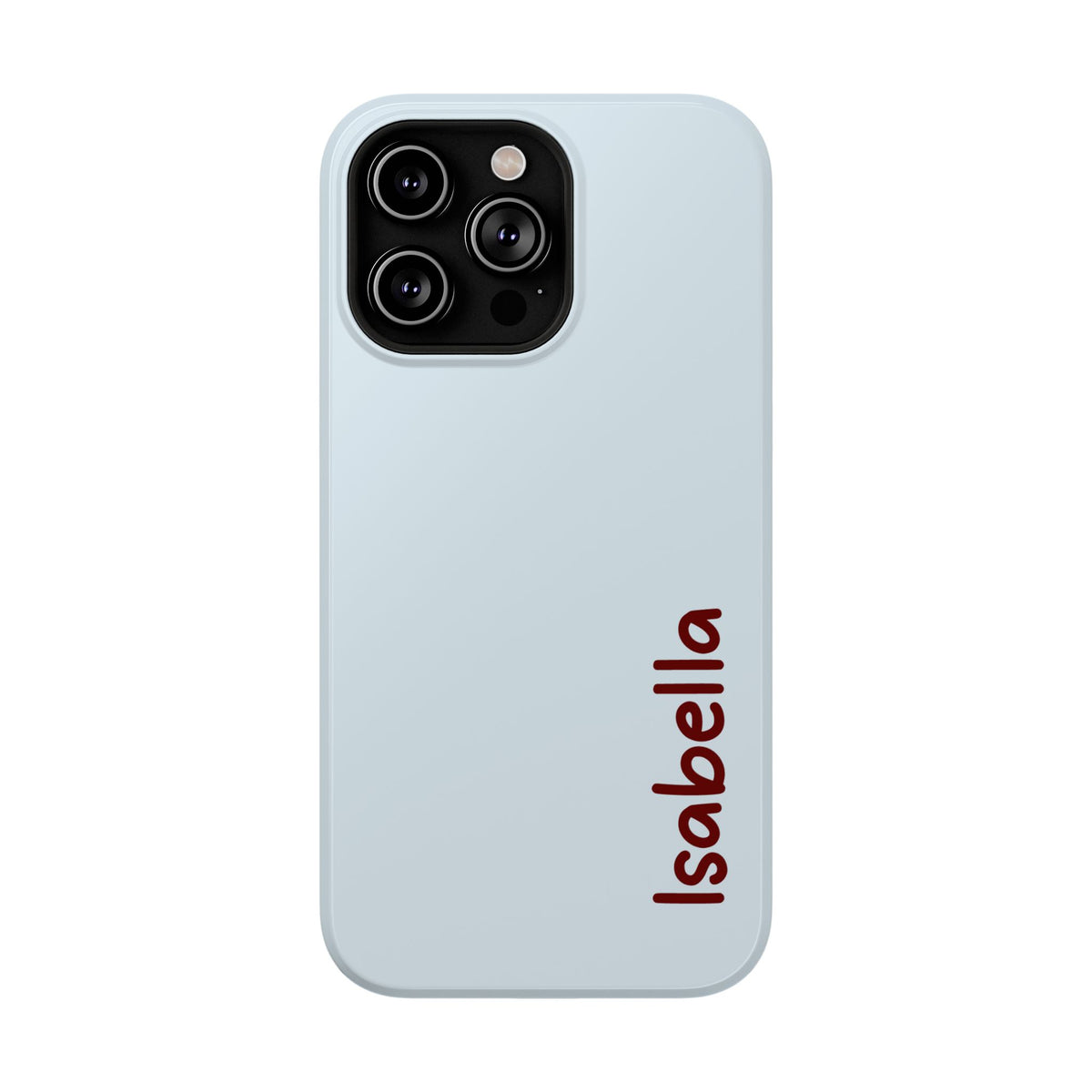 Baby Blue Name Impact Resistant Case Personalized