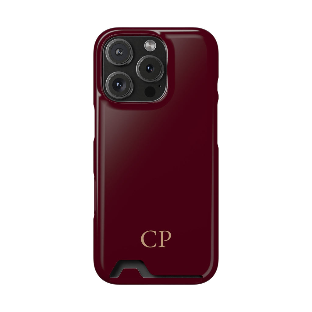 Monogram Phone Case With Card Holder Personalized