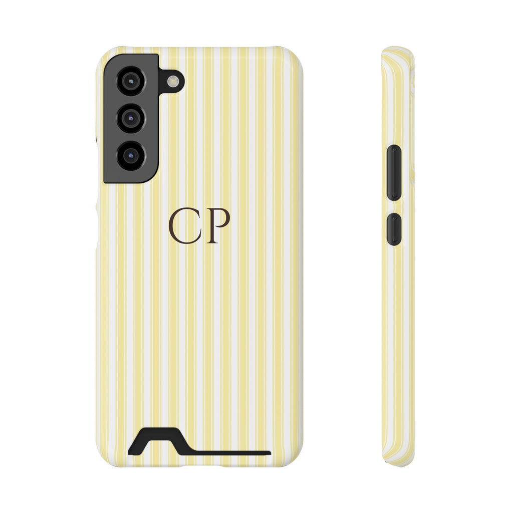 Monogram Phone Case With Card Holder Personalized