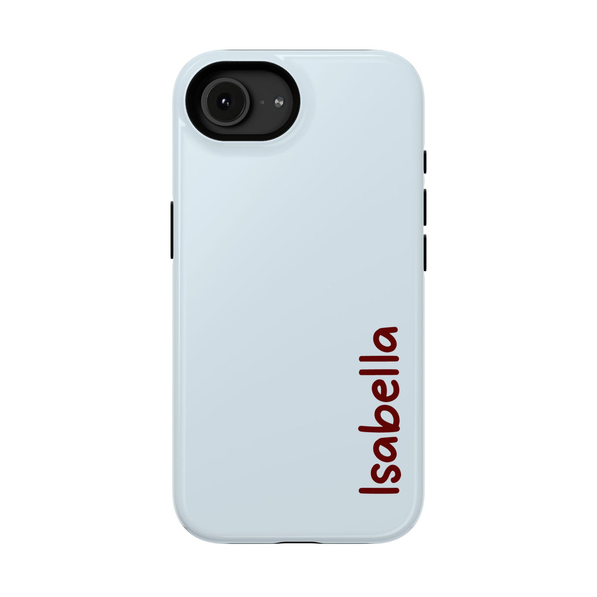Baby Blue Name Impact Resistant Case Personalized