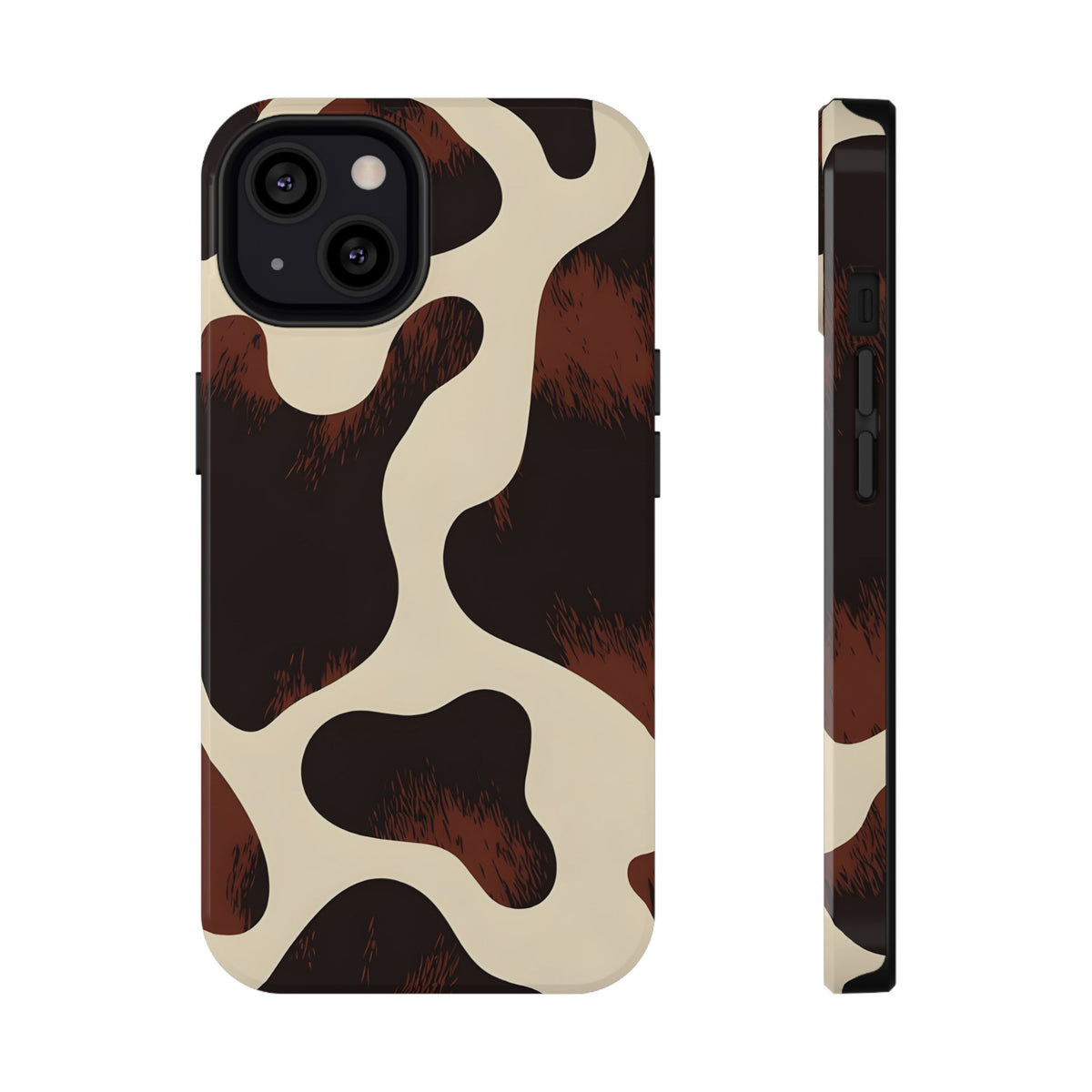Chocolate Cow protective phone case for iPhone 13, glossy finish