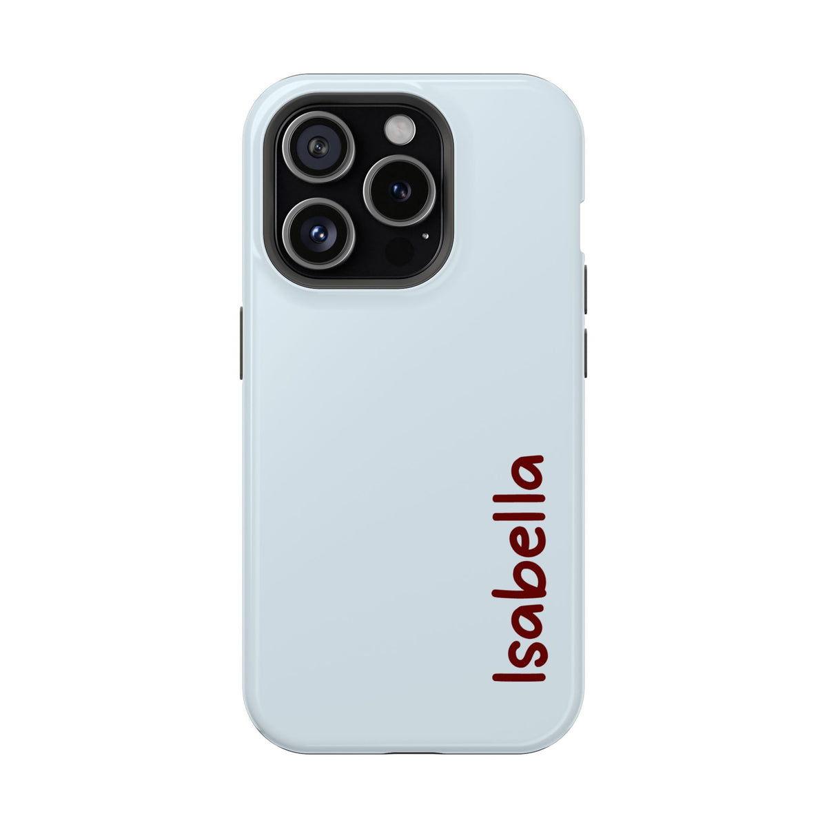 Baby Blue Name Impact Resistant Case Personalized