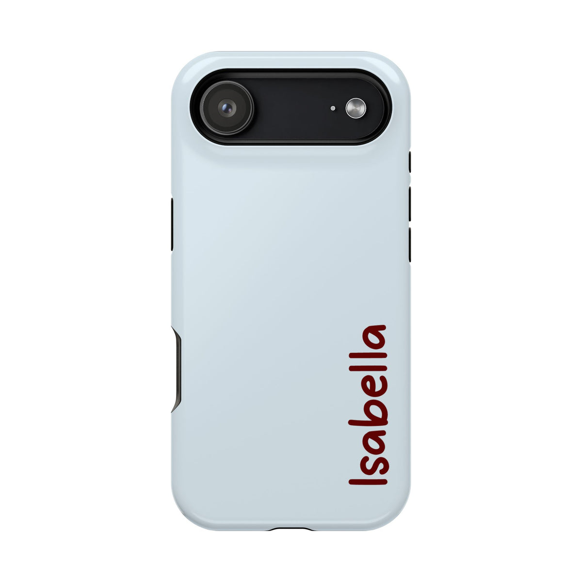 Baby Blue Name Impact Resistant Case Personalized