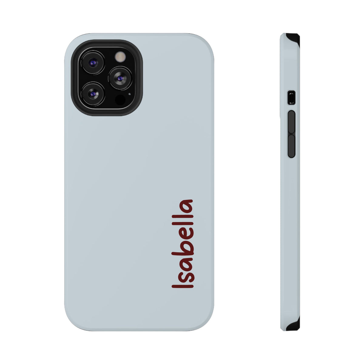 Baby Blue Name Impact Resistant Case Personalized