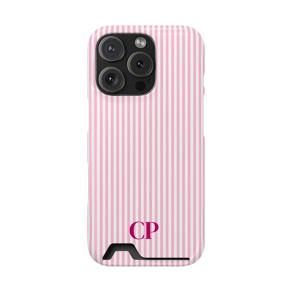 Monogram Phone Case With Card Holder Personalized