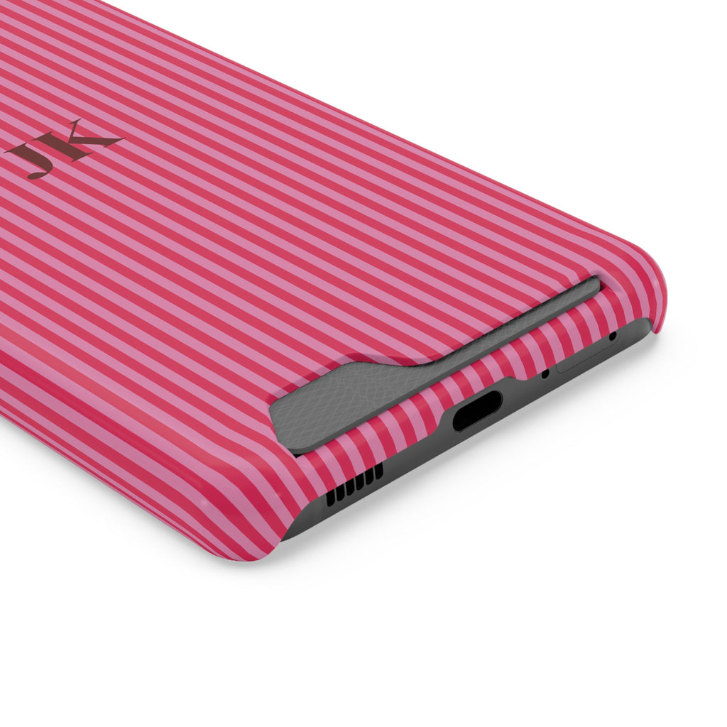 Monogram Phone Case With Card Holder Personalized