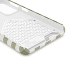 Olive Gingham Monogram Phone Case With Card Holder Personalized