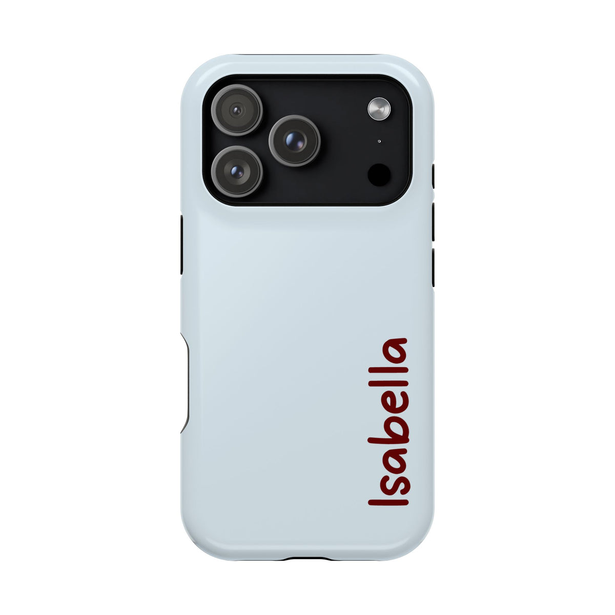 Baby Blue Name Impact Resistant Case Personalized