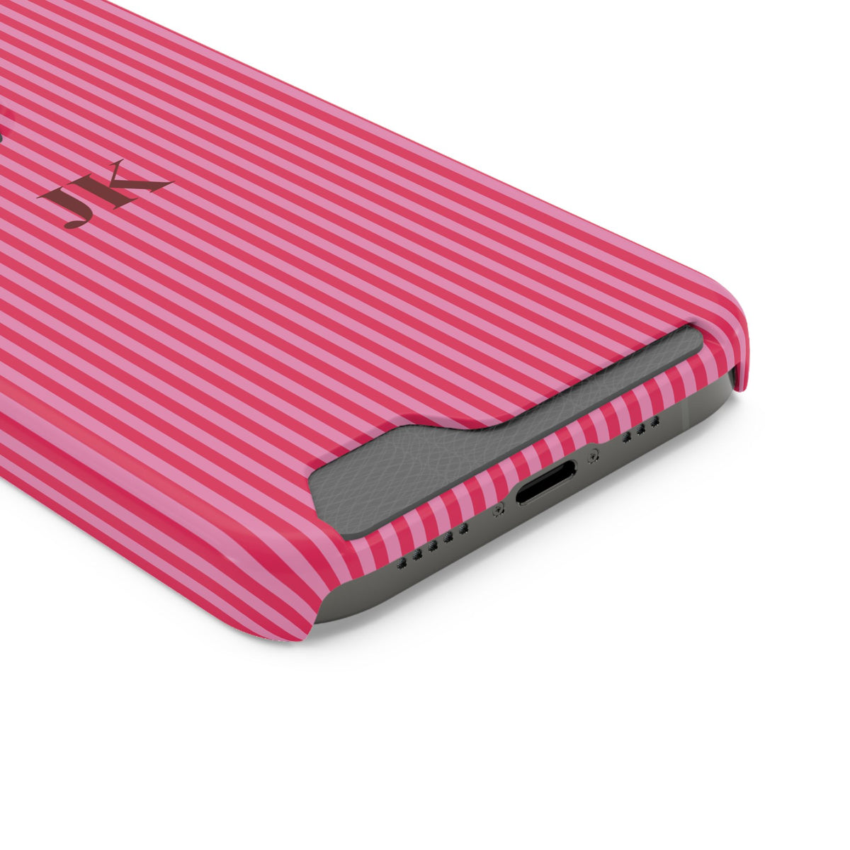 Monogram Phone Case With Card Holder Personalized