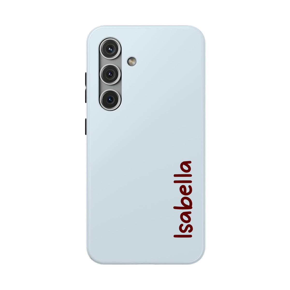 Baby Blue Name Impact Resistant Case Personalized