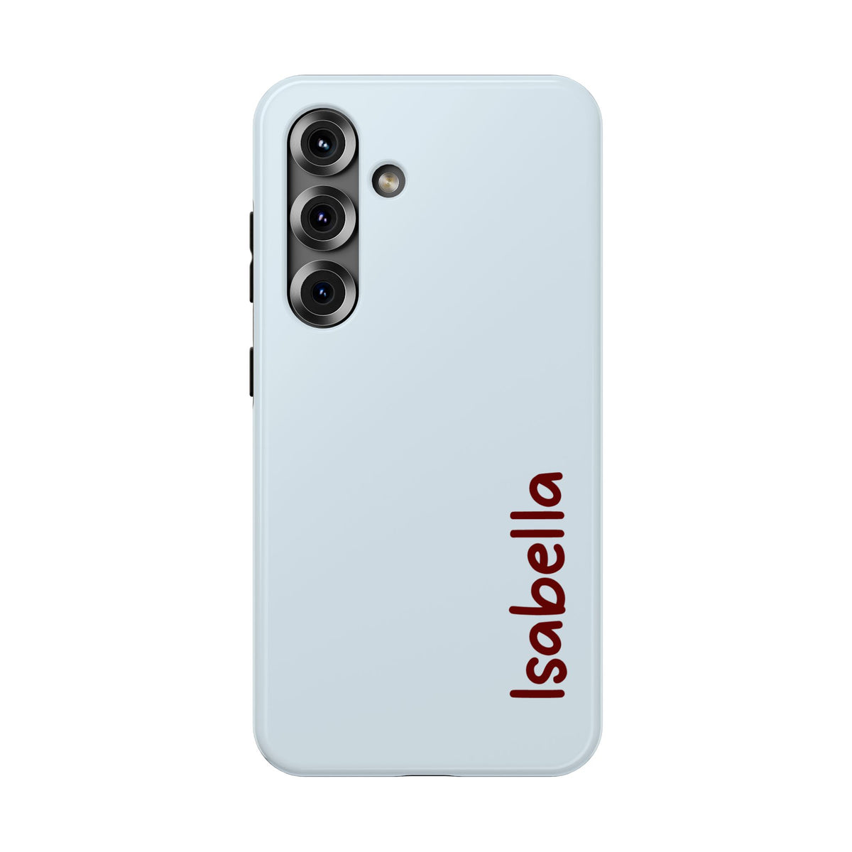 Baby Blue Name Impact Resistant Case Personalized