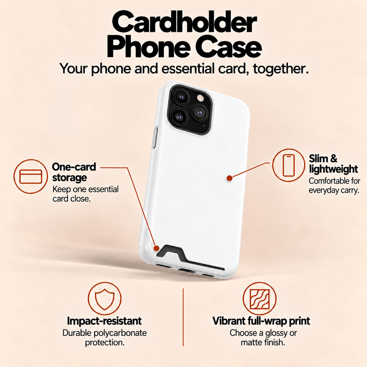 P22 - Slim Card Holder Phone Case