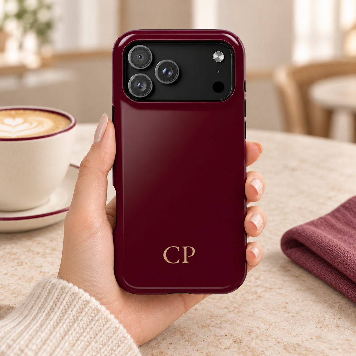 Monogram Impact Resistant Case Personalized