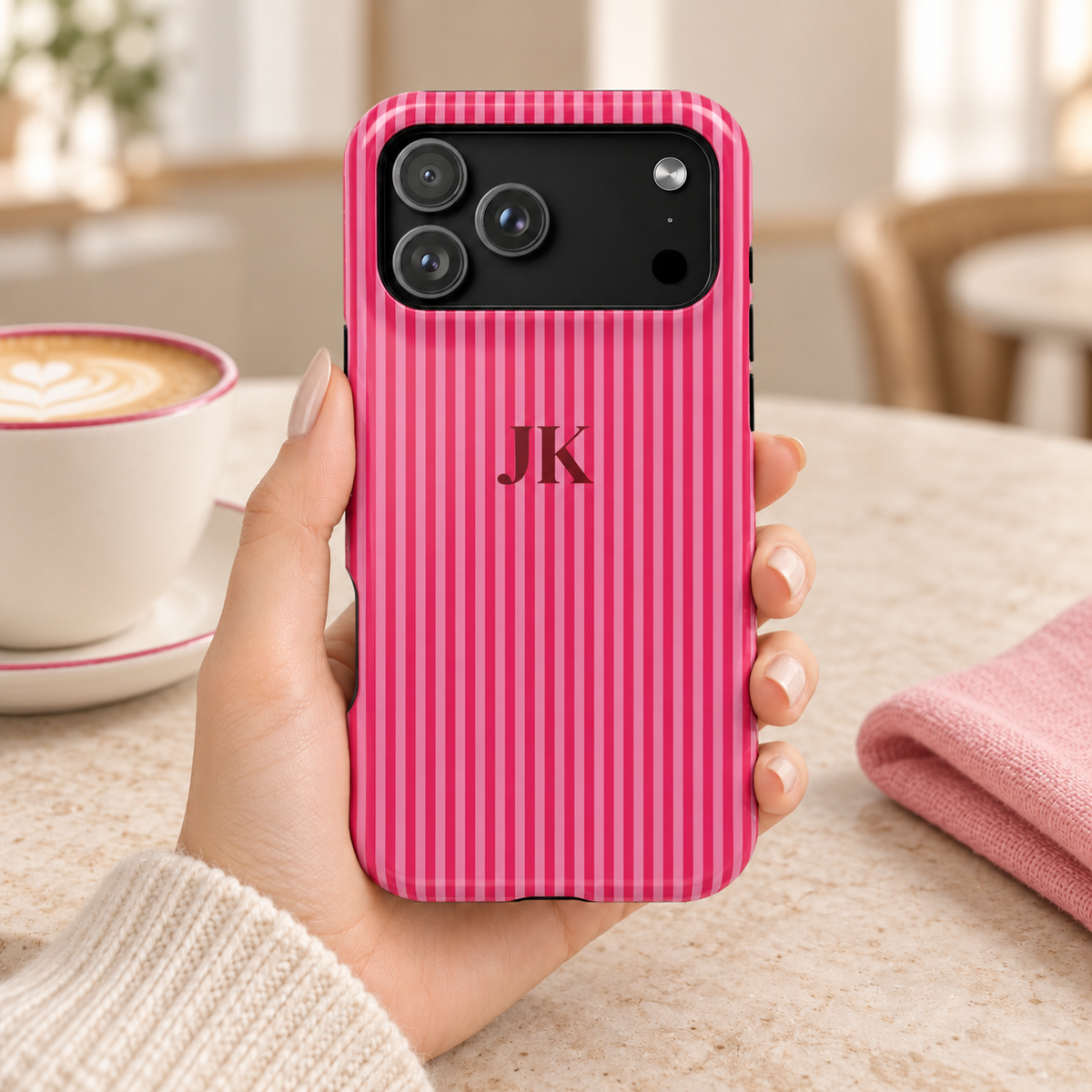 Monogram Magnetic Impact Resistant Case Personalized