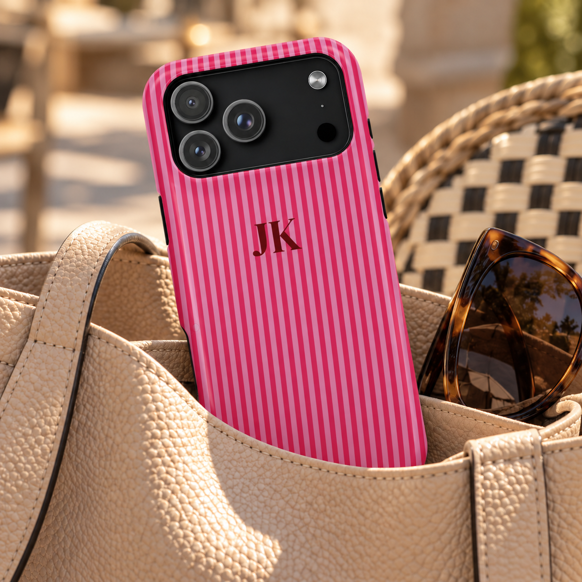 Monogram Magnetic Impact Resistant Case Personalized