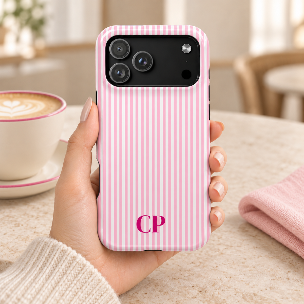 Monogram Impact Resistant Case Personalized