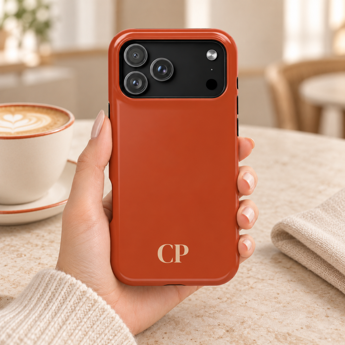 Monogram Magnetic Impact Resistant Case Personalized