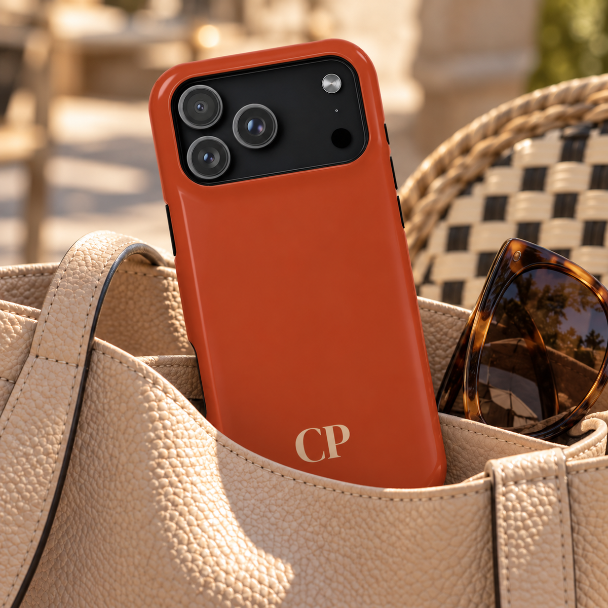 Monogram Phone Case With Card Holder Personalized