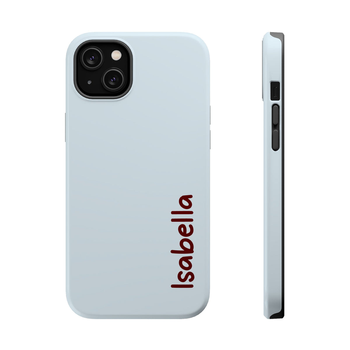 Baby Blue Name Magnetic Impact Resistant Case Personalized