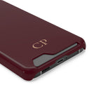 Monogram Phone Case With Card Holder Personalized