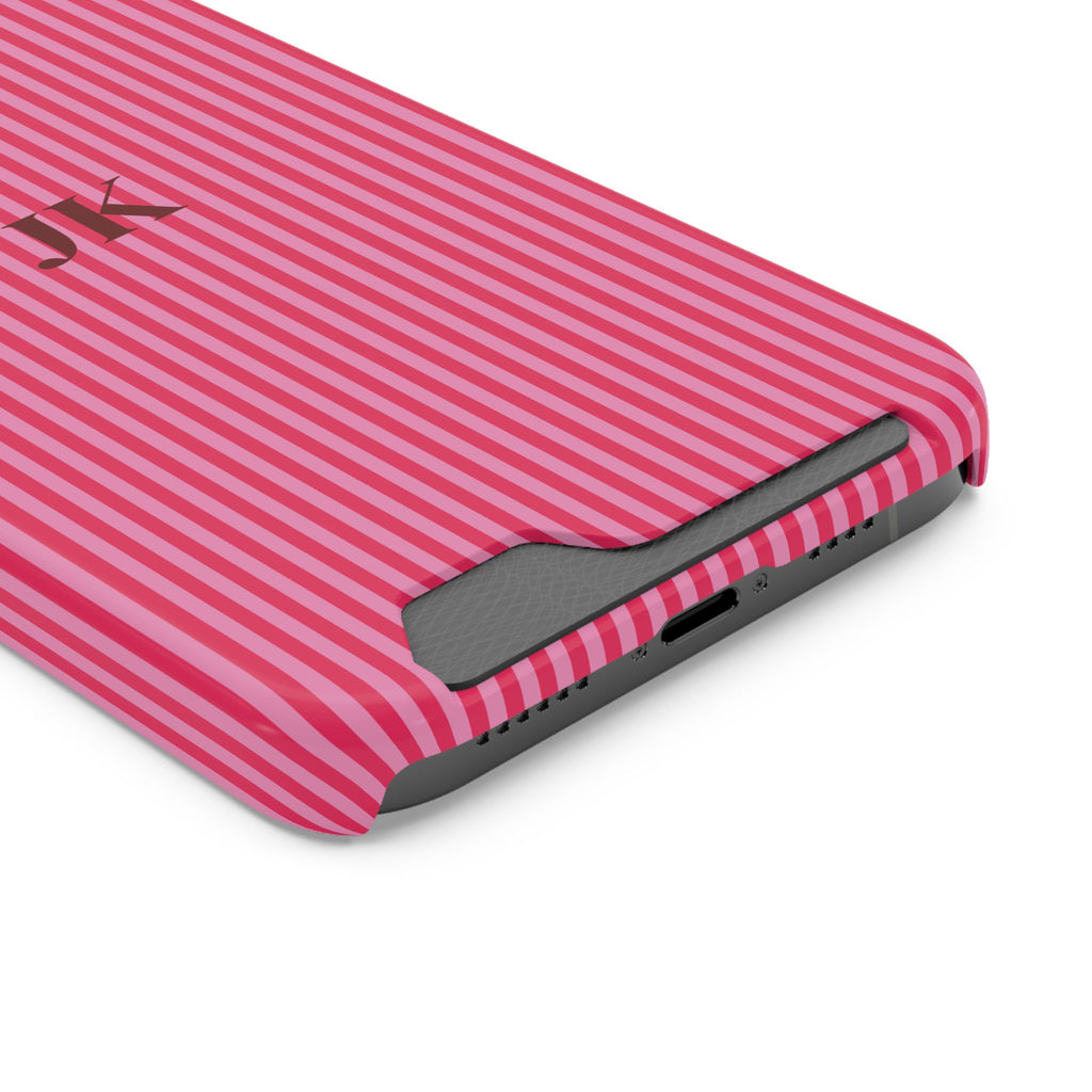 Monogram Phone Case With Card Holder Personalized