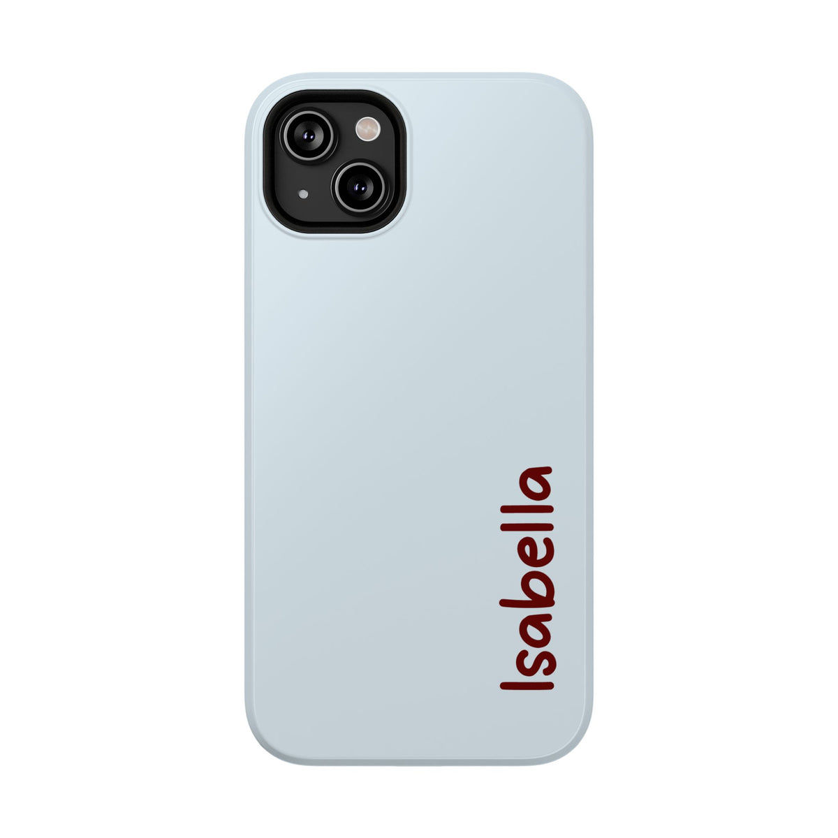 Baby Blue Name Impact Resistant Case Personalized