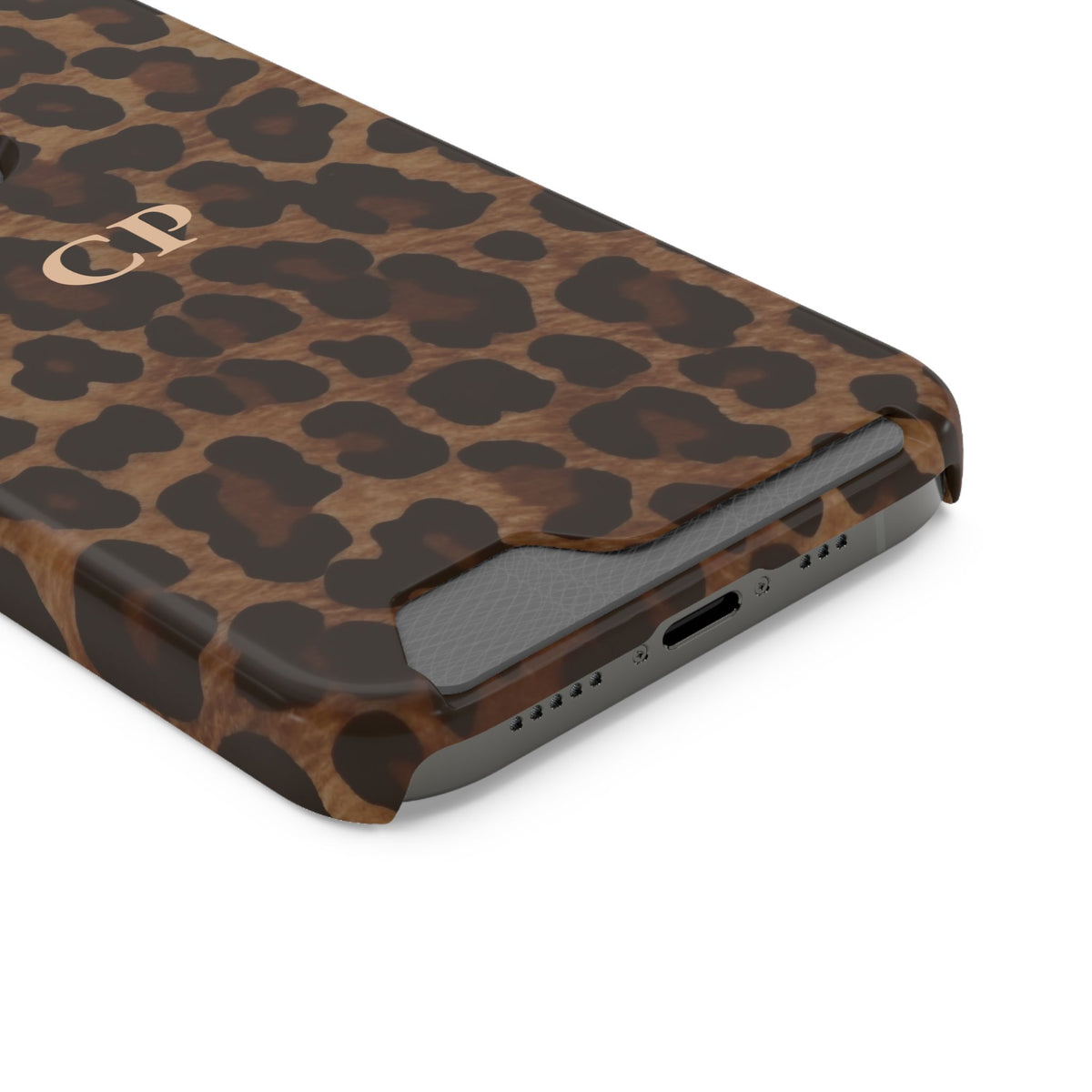 Monogram Phone Case With Card Holder Personalized