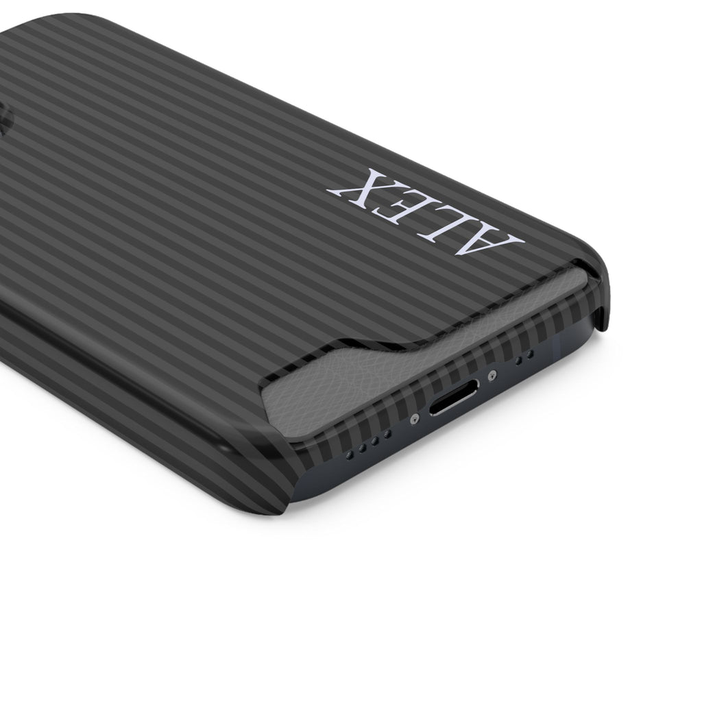 P144 - Slim Card Holder Phone Case - Personalized