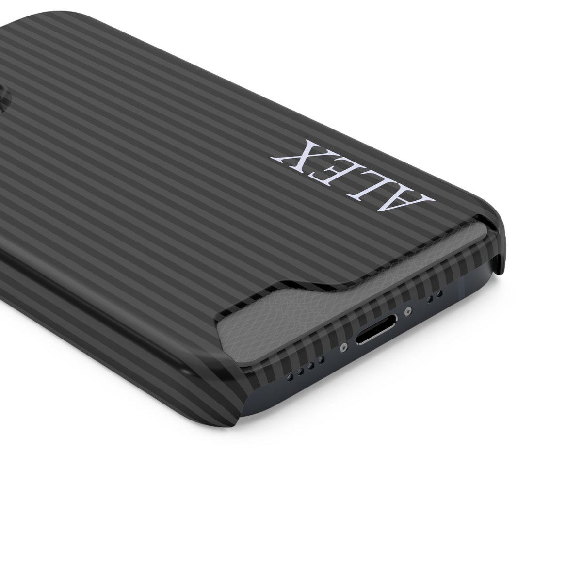 P144 - Slim Card Holder Phone Case - Personalized