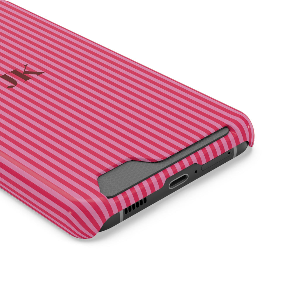 Monogram Phone Case With Card Holder Personalized