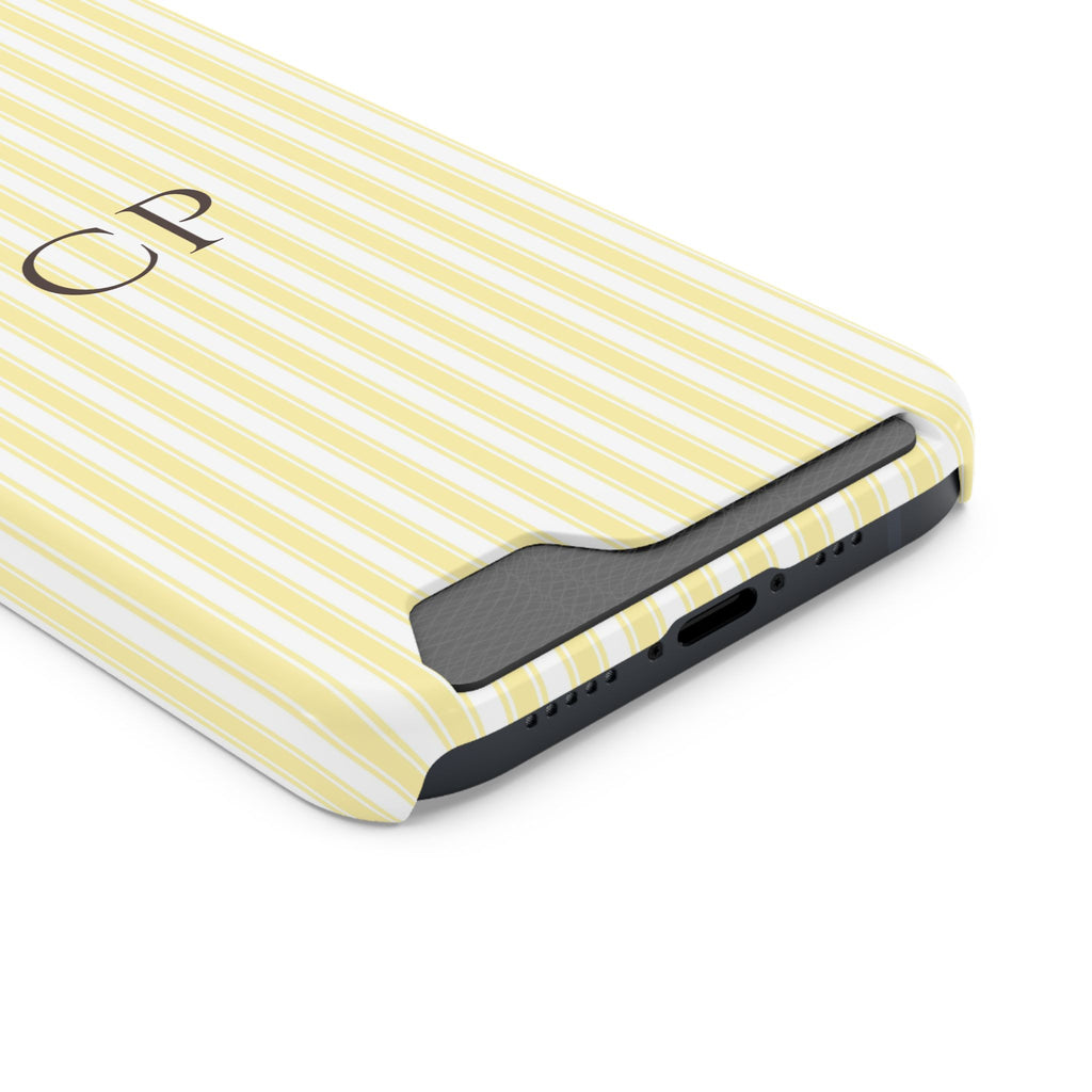 Monogram Phone Case With Card Holder Personalized