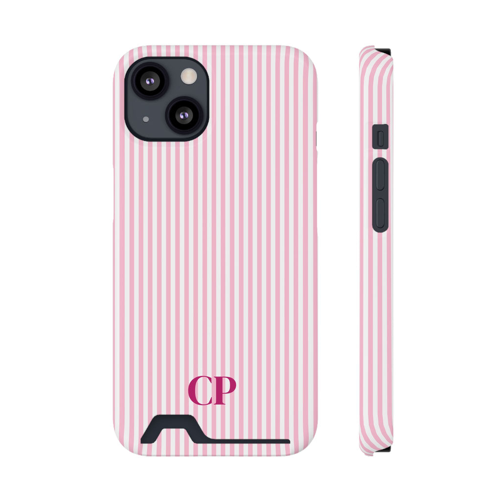 Monogram Phone Case With Card Holder Personalized