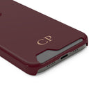 Monogram Phone Case With Card Holder Personalized