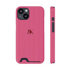 Monogram Phone Case With Card Holder Personalized