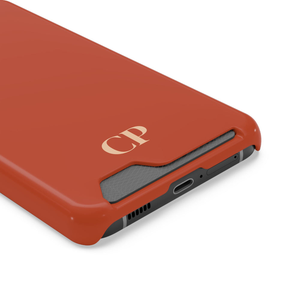 Monogram Phone Case With Card Holder Personalized