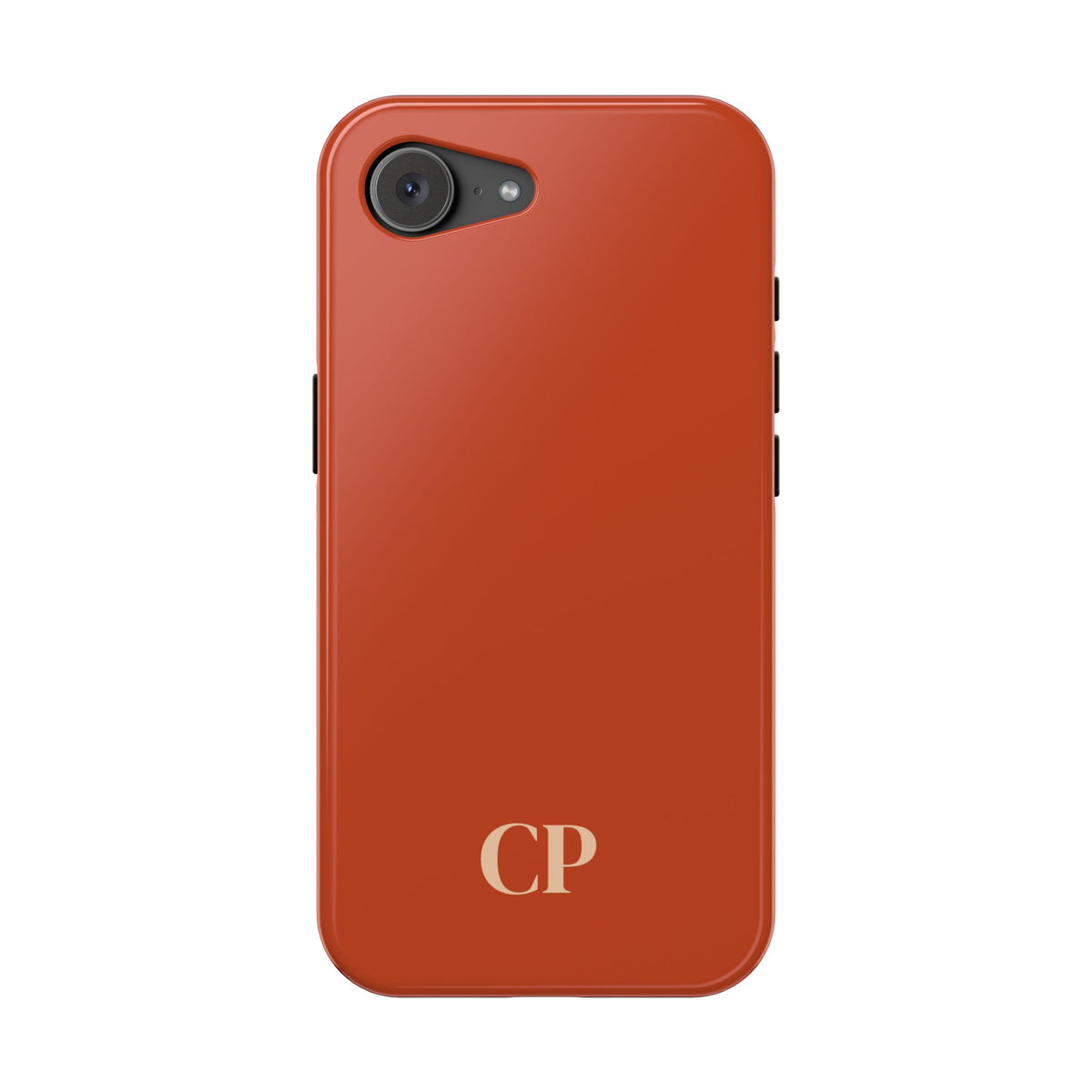 Terracotta Monogram Magnetic Impact Resistant Case Personalized