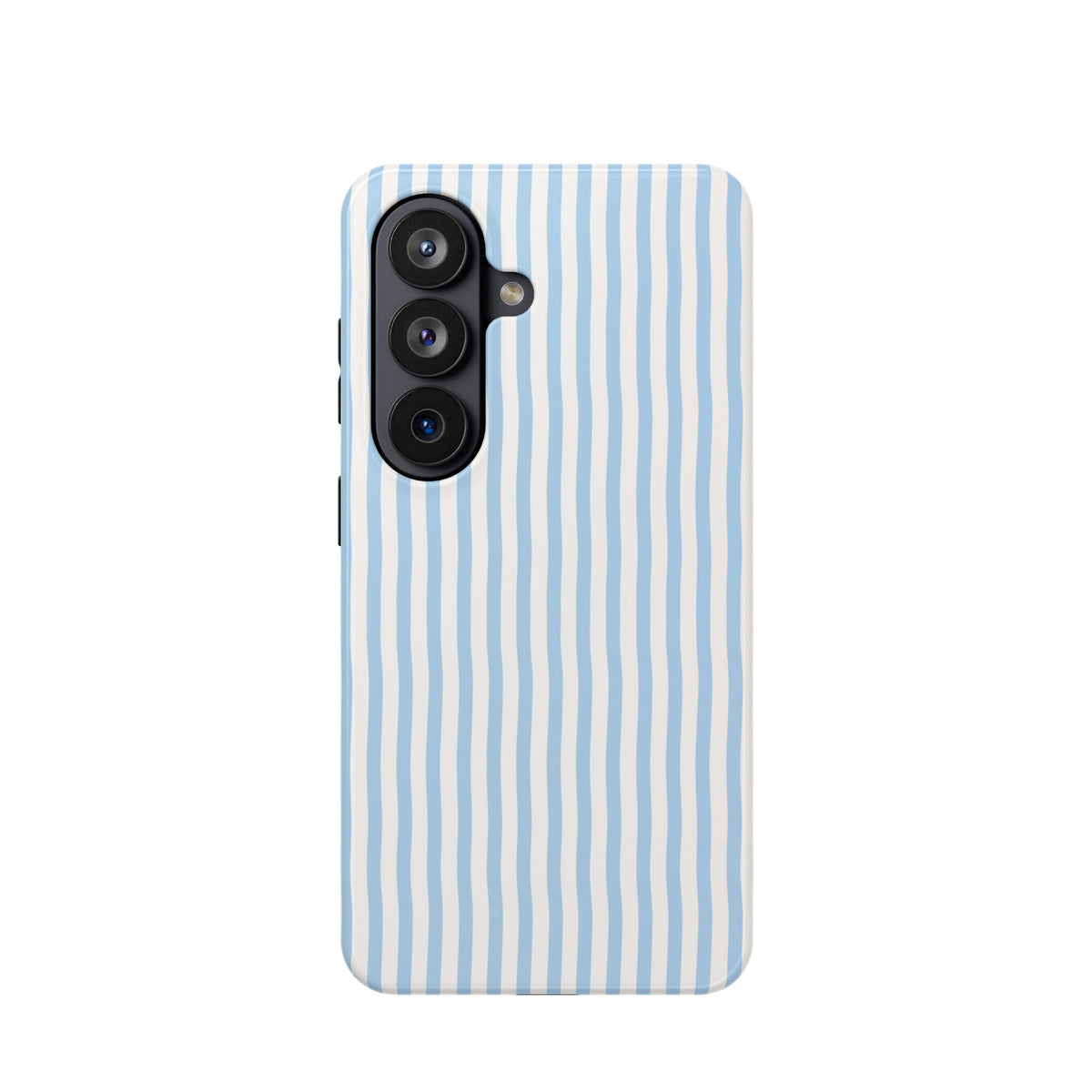 Sky Blue Stripe MagSafe case for Samsung Galaxy S26, glossy finish