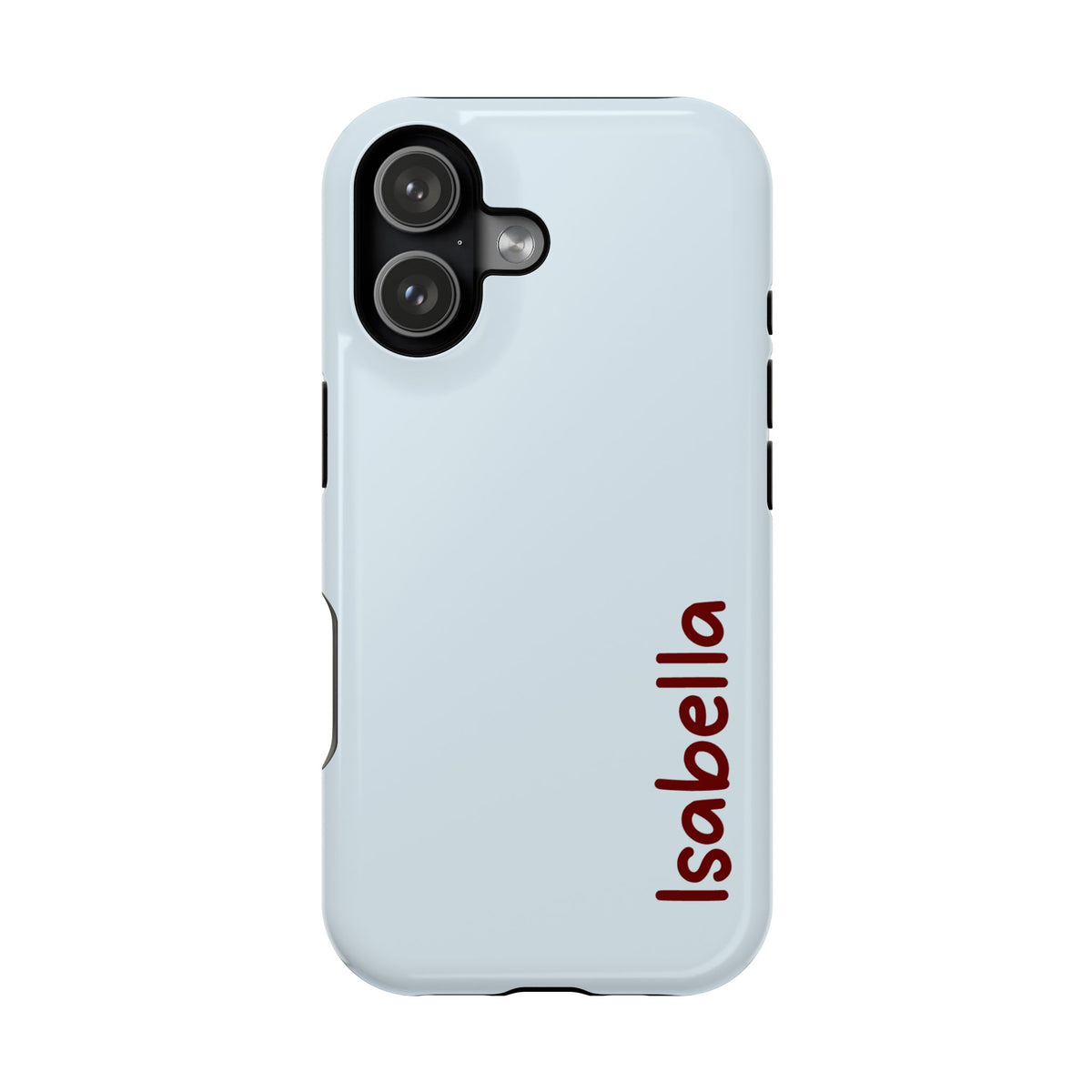 Baby Blue Name Magnetic Impact Resistant Case Personalized