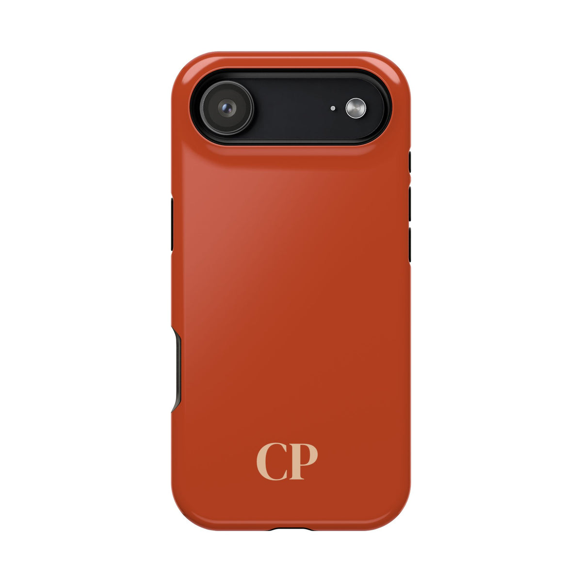 Terracotta Monogram Magnetic Impact Resistant Case Personalized